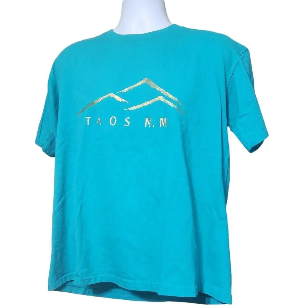 Taos New Mexico Large‎  T-Shirt Vintage Single Stitch